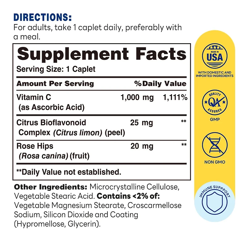 C With Rose Hips 1000mg, Health Support, By Vitamin World