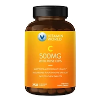 C with Rose Hips 500mg | Vitamin World | Tablet | 250ct