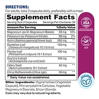 Vitamin World Water Pill for Women, Caffeine Free, 60 Vegetarian Capsules