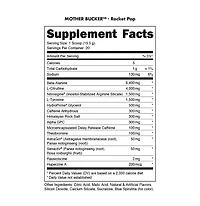 Mother Bucker Pre-Workout Energy Support, Rocket Pop, 390g, by Bucked Up