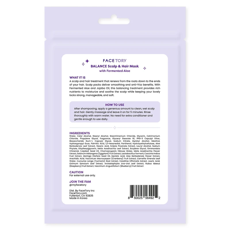 Facetory Scalp & Hair Mask Pack