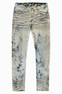 KILLER FLAP MENS SKINNY JEANS FROZEN  WASH WITH GOLD WING EMBROIDERY