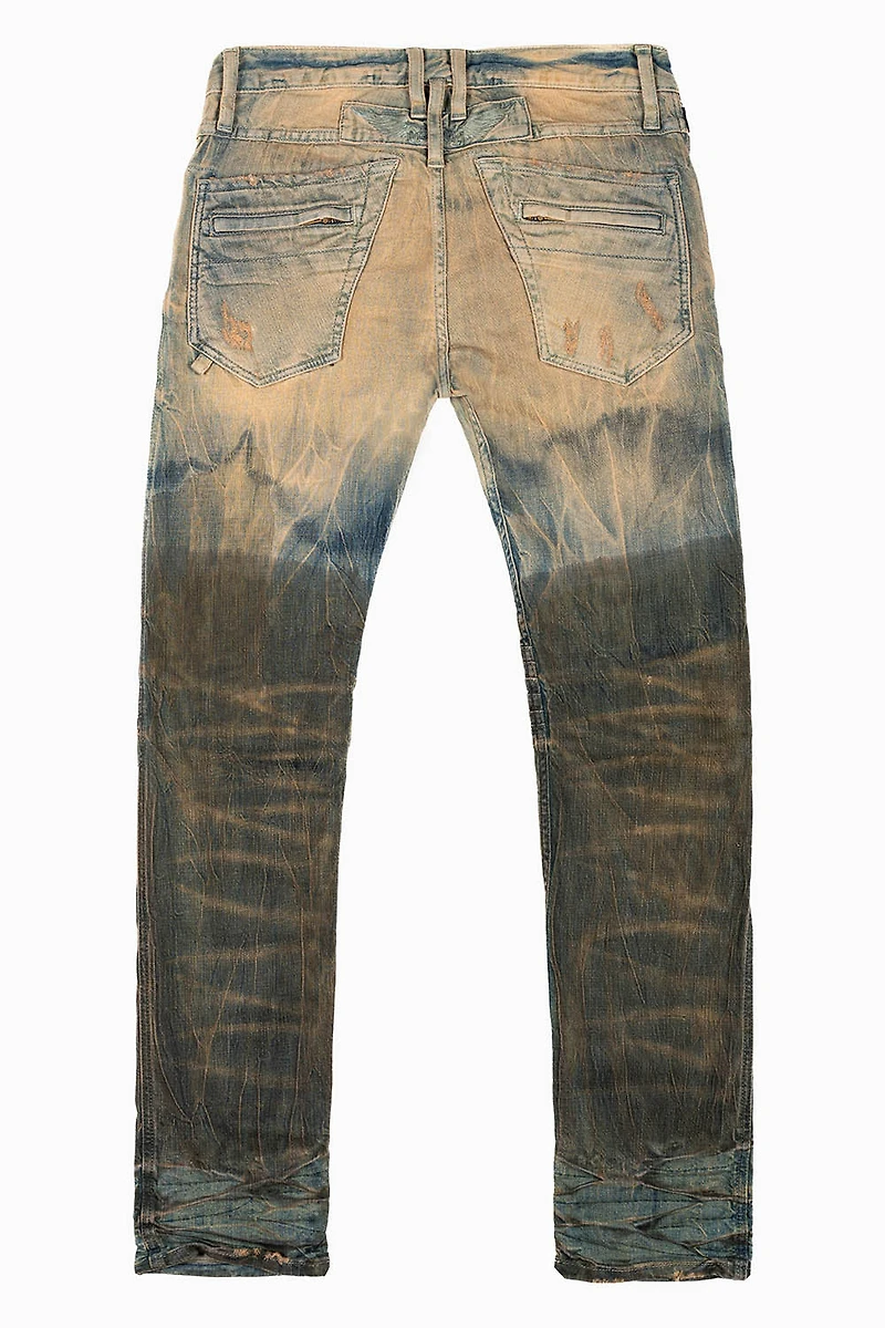 MOTO MEN'S BIKER JEANS TOP SECRET WASH