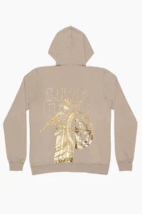 MENS LIVE FREE PULLOVER HOODIE KHAKI
