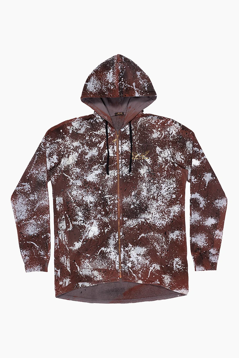 MENS LONG LENGTH PULLOVER HOODIE FURIOUS