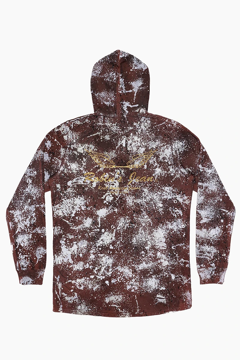 MENS LONG LENGTH PULLOVER HOODIE FURIOUS