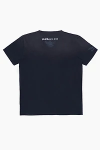 MENS  NATIVE AMERICAN LEGENDARY T-SHIRT F-UP BLACK