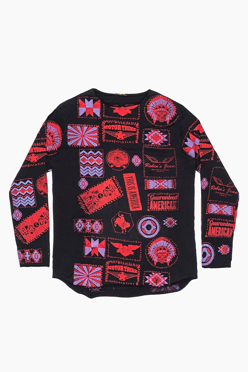 ROBIN’S LONG SLEEVE MOTORTRIKE TEE BLACK