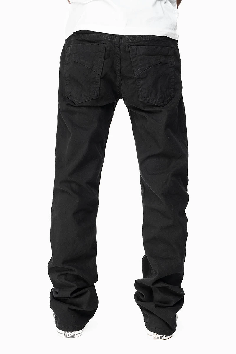 CLASSIC STRAIGHT LEG JEANS BLACK WASH