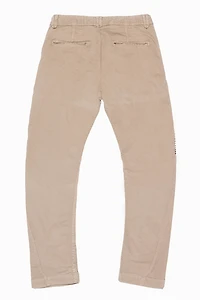 MENS CHINO PANTS WITH STUDS AND CRYSTALS KHAKI WASH