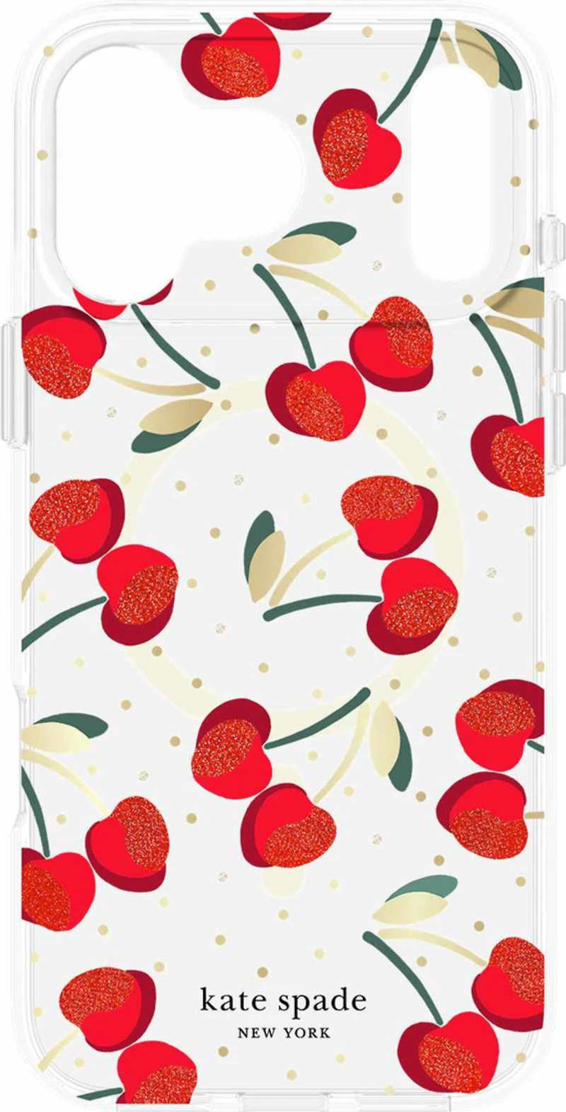Kate Spade KS057242 Étui Protective MagSafe Cherry Dot pour iPhone 17 Pro Max