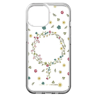 Ideal of Sweden IDCLCMSI2361507 Étui Mid Clear MagSafe Floral pour iPhone 15