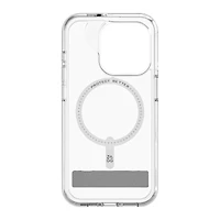 Étui Crystal Palace Snap ZAGG (GEAR4) avec support – iPhone 15 Pro Max, transparent