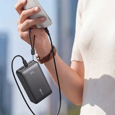 Anker - 10000mAh 30W Compact Portable Battery Black