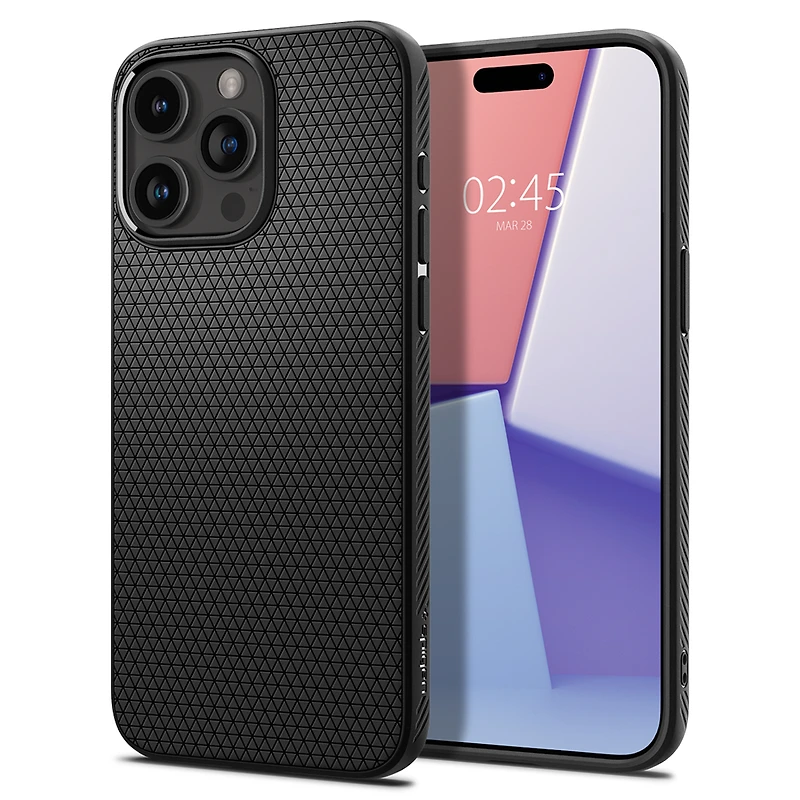 Spigen AirGrip pour iPhone 15 Pro Max - Noir Mat