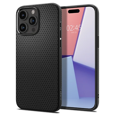 Spigen AirGrip pour iPhone 15 Pro Max - Noir Mat