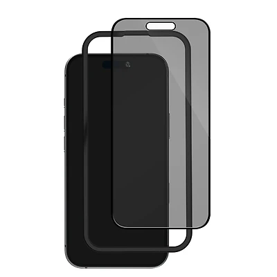 Blu Element BEPGIKIP16 Protecteur D'écran à Confidentialité en Verre Trempé avec Kit D'Installation pour iPhone 16/15