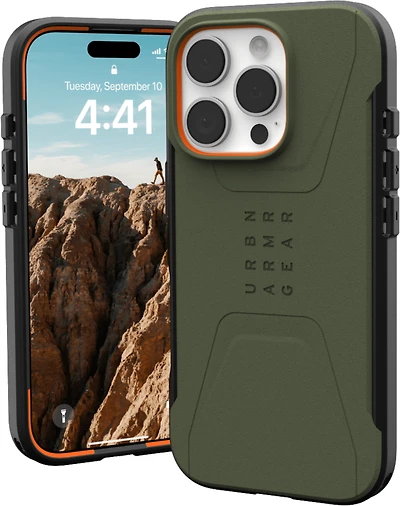 iPhone 16 Pro UAG Civilian MagSafe Case - Olive Drab