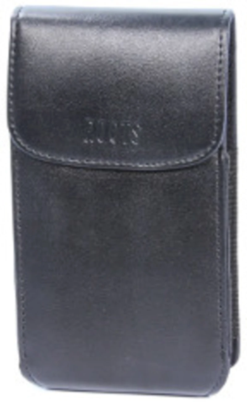Vertical Leather Holster with Adjustable Velcro Sides To Fit XX Large Phones