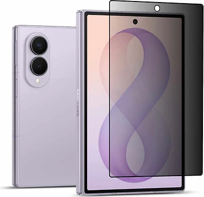22 Cases - Protecteur d’écran à couverture complète en verre trempé avec adhésif intégral pour confidentialité pour Samsung Galaxy Z Fold8