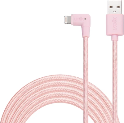 Câble Piston Connect XL 90 Right Angle 3M / 10pi. Lightning - Or Rose