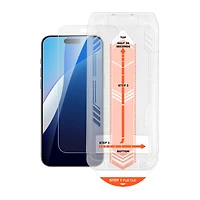 iPhone 16 Pro HyperGear Matte Glass Screen Protector w/ Easy Installation Applicator Tray