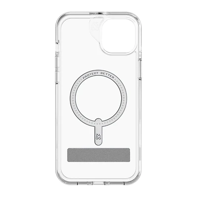 iPhone 15 Plus/14 Plus ZAGG (GEAR4) Crystal Palace Snap Kickstand Case - Clear
