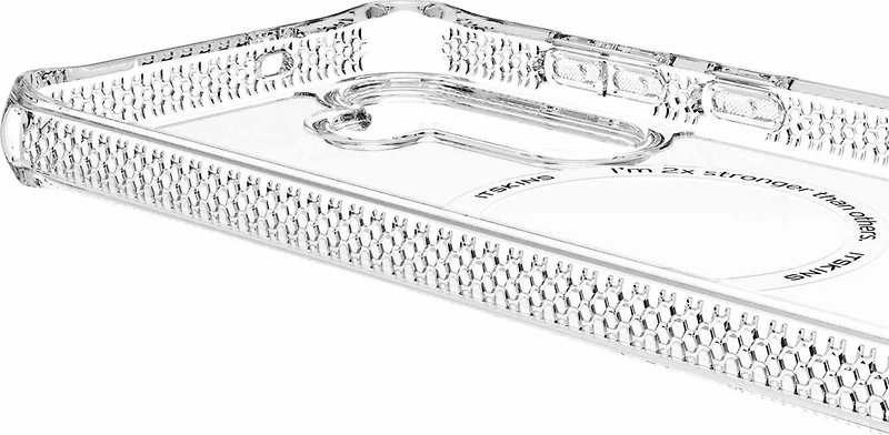 ITSKINS SG5FHMACRTRSP Étui Hybrid_R Clear avec Magnets Transparent pour Samsung Galaxy S25 FE