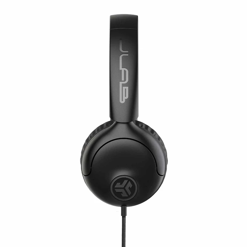 JLab - Studio 2 Wired On-Ear Headphones Black