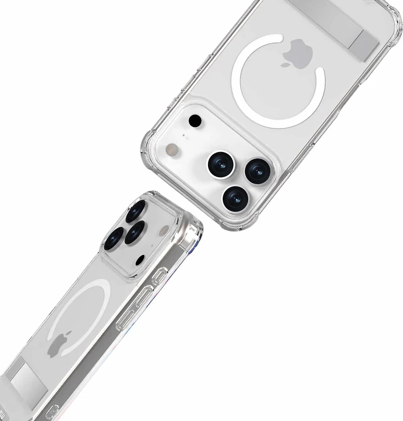 Blu Element BEDZMG17K4 Étui DropZone Rugged MagSafe avec Kickstand Clear pour iPhone 17 Pro Max