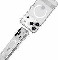 Blu Element BEDZMG17K4 Étui DropZone Rugged MagSafe avec Kickstand Clear pour iPhone 17 Pro Max