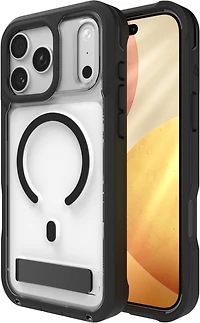 ZAGG - Rainier Snap Case with Kickstand for Apple iPhone 17 Pro Max - Black