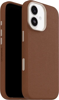 OtterBox 7799016 Étui Symmetry Cactus Leather MagSafe avec Contrôle de la Caméra Dessert Saddle (Marron) pour iPhone 17