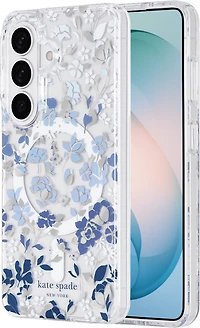 Kate Spade - Protective Case with Magnet for Samsung Galaxy S26 Plus - Flowerbed Blue