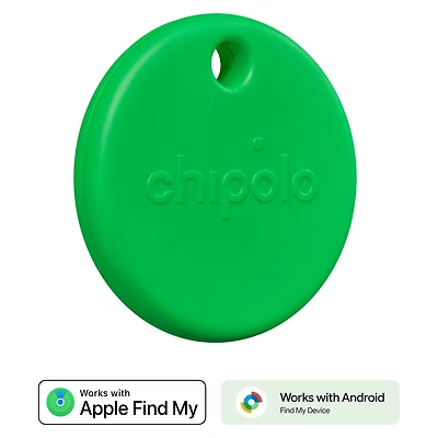 Chipolo RWS0000005000 POP Tracking Tag (Fonctionne avec Find My Device de Google ou Apple Find My) Vert