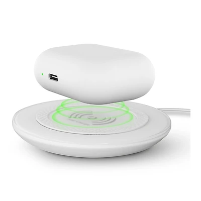 HyperGear 15W ChargePad Pro Wireless Fast Charger w/ USB-C Hub - White