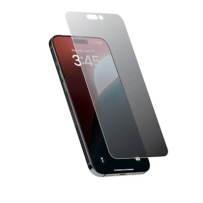 LOGiiX Phantom Glass Privacy for iPhone 16 - Clear/Black