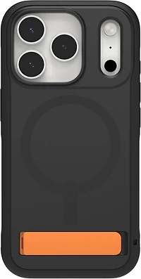 iPhone 17 Pro ZAGG Graphene Sedona Snap Kickstand Case - Flood Black/Orange
