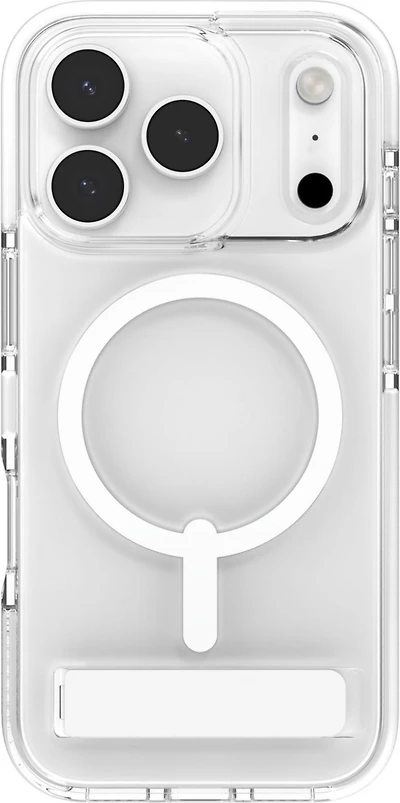 ZAGG - Santa Cruz Snap MagSafe Case with Kickstand for Apple iPhone 17 Pro - White