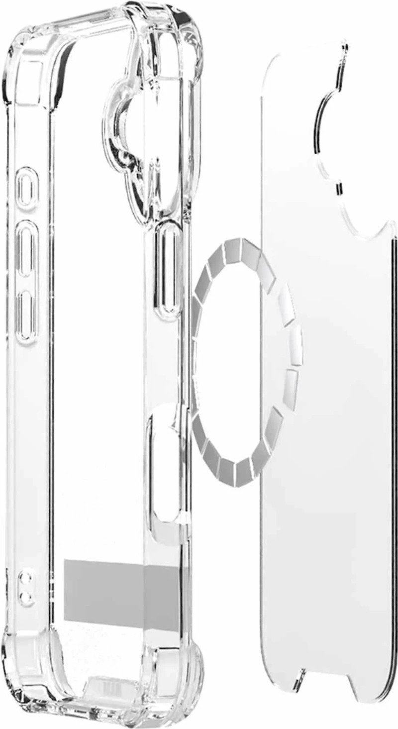 Blu Element BEDZMG17K1 Étui DropZone Rugged MagSafe avec Kickstand Clear pour iPhone 17
