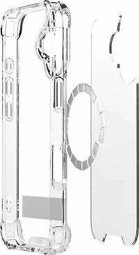 Blu Element BEDZMG17K1 Étui DropZone Rugged MagSafe avec Kickstand Clear pour iPhone 17