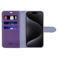 Blu Element BEF2N116DP1 Étui Folio 2 in 1 Violet Foncé pour iPhone 16