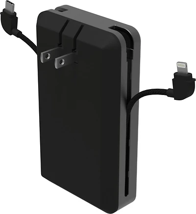 Mophie - Powerstation Plus 2024 Ac Power Bank 10000 Mah - Black