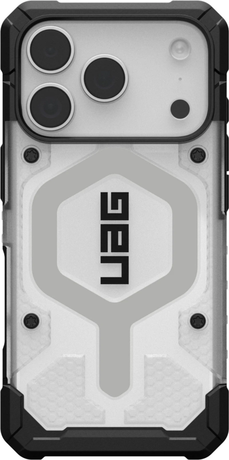 Urban Armor Gear (UAG) - Pathfinder Clear MagSafe Case for Apple iPhone 17 Pro - Ice and Silver