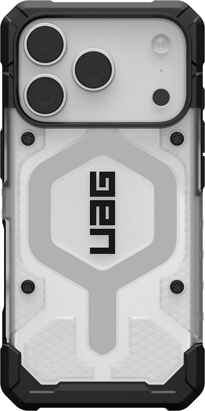 Urban Armor Gear (UAG) - Pathfinder Clear MagSafe Case for Apple iPhone 17 Pro - Ice and Silver