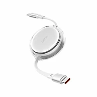 iOttie - Retractable Cable 100W USB-C to USB-C (set of 2) 3ft White