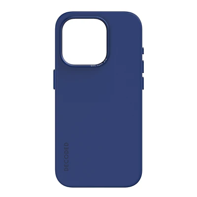 Decoded - Silicone Backcover for iPhone 15 Pro - Galactic Blue