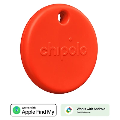 Chipolo RWS.0000003 POP 4 Pack Tracking Tag (Fonctionne avec Find My Device de Google ou Apple Find My) Rouge