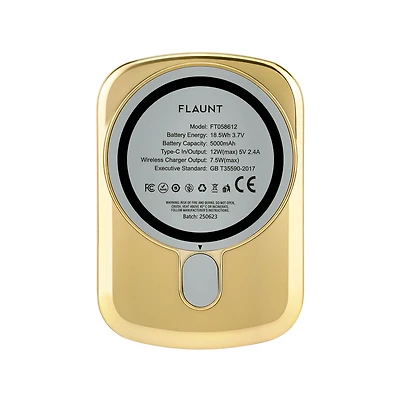 FLAUNT 5,000 mAh Wireless MagSafe Battery Pack