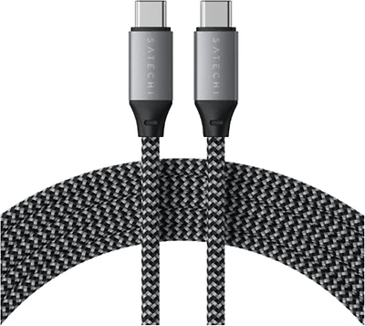 Satechi  - Usb C To Usb C 100w Cable 6.5ft  - Space Gray